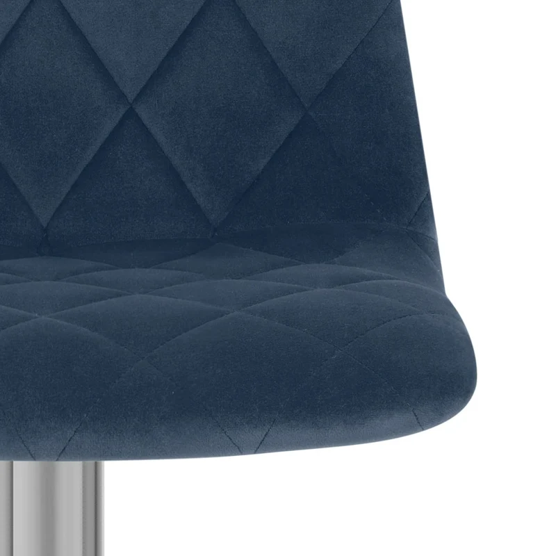Tabouret de Bar Velours - Melody Bleu