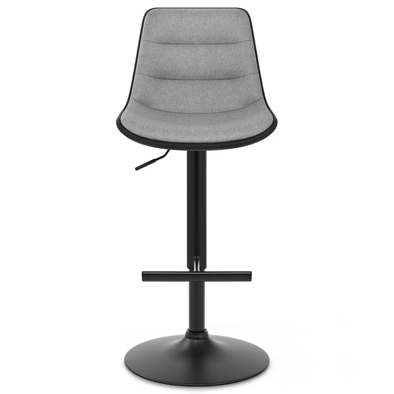 Tabouret de Bar Tissu - Lattice Gris Foncé