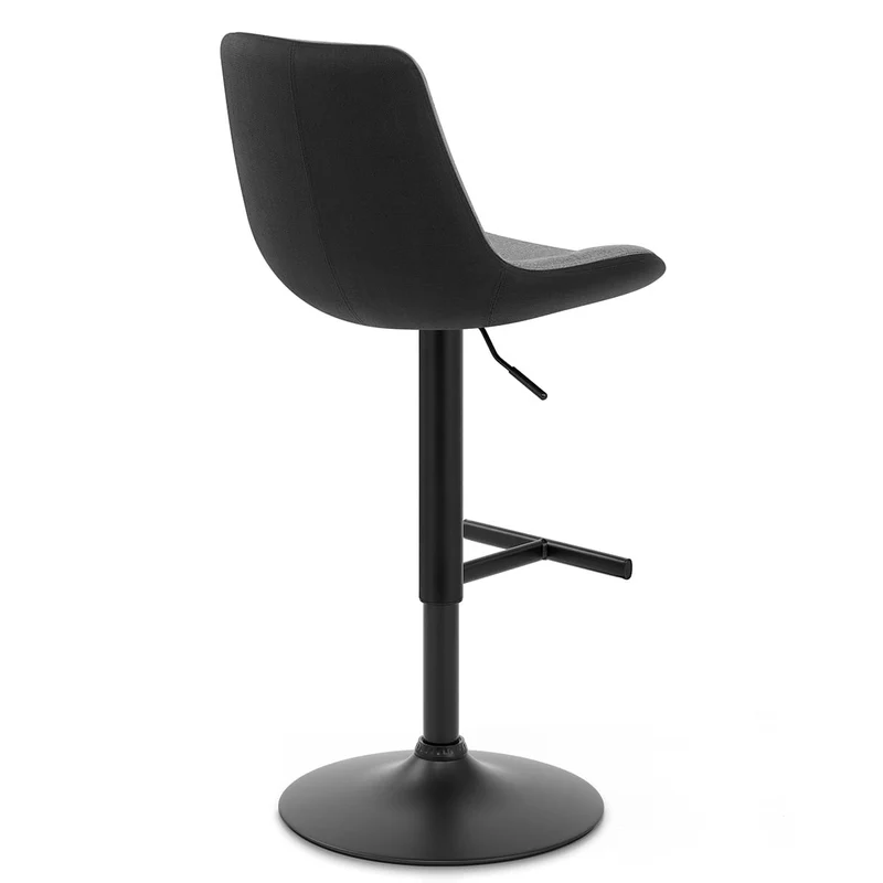 Tabouret de Bar Tissu - Lattice Gris Foncé