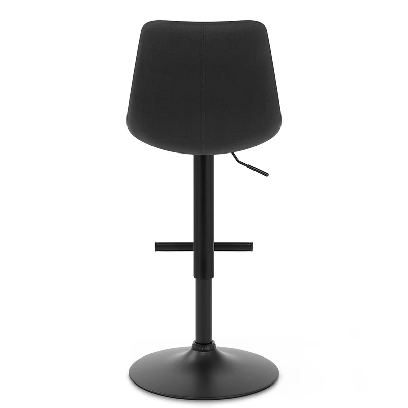 Tabouret de Bar Tissu - Lattice Gris Foncé