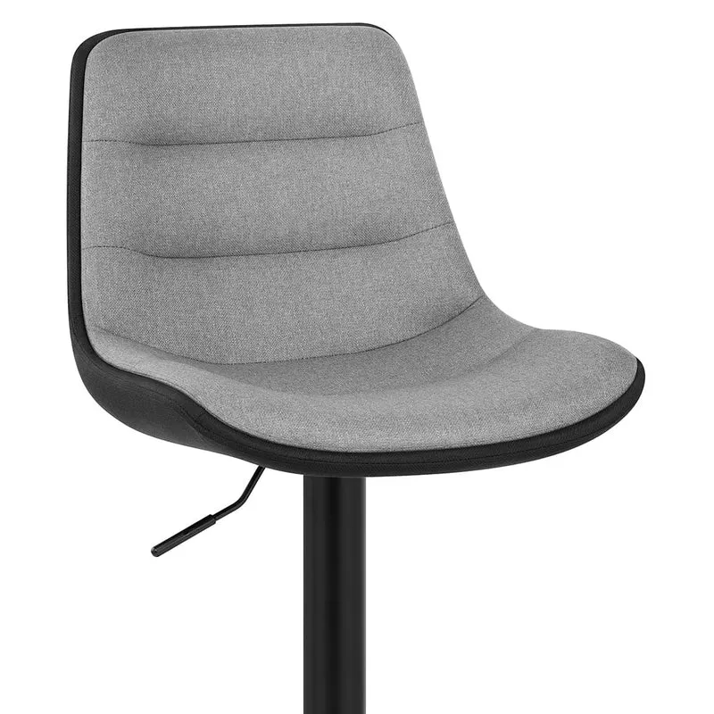 Tabouret de Bar Tissu - Lattice Gris Foncé