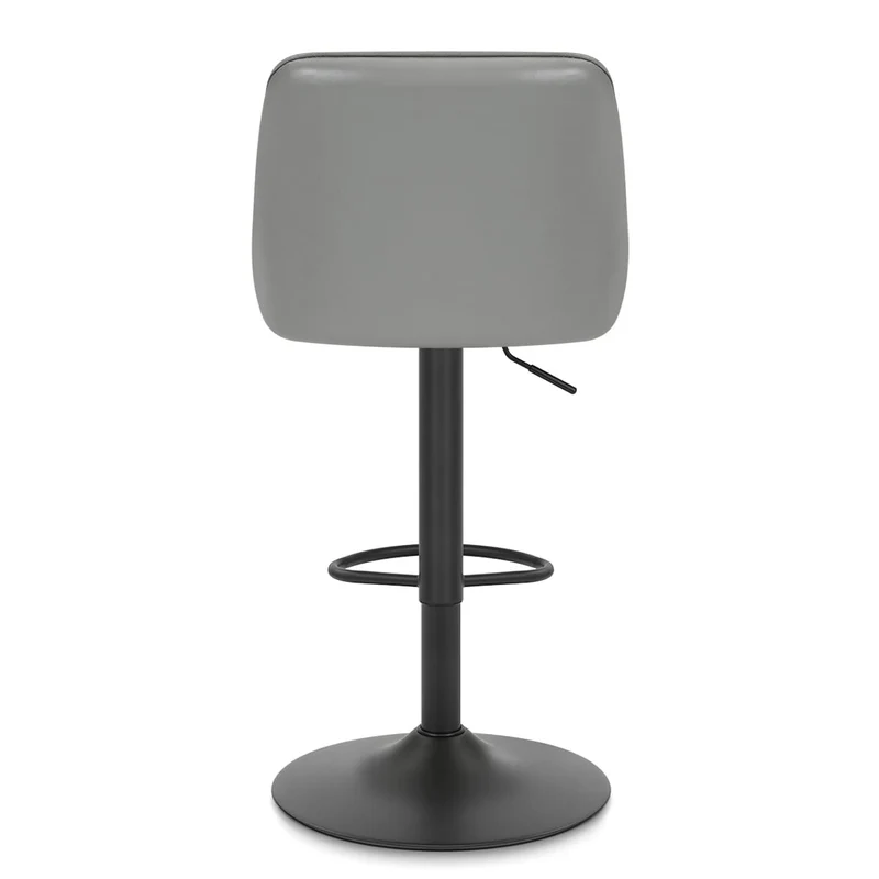 Tabouret Cuir Veritable - Melbourne Gris