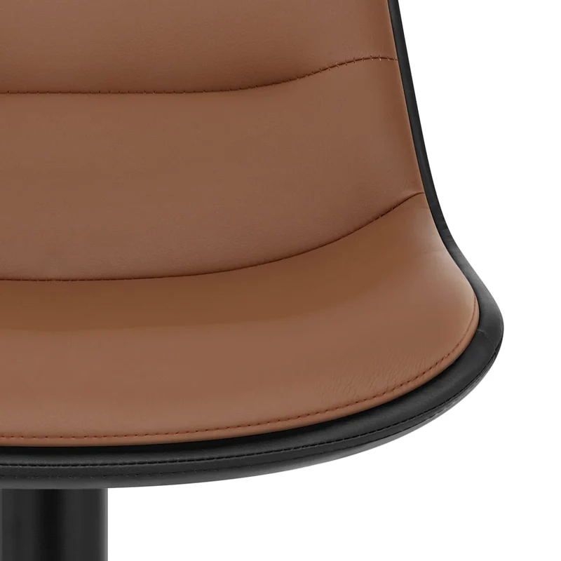 Tabouret Faux Cuir - Lattice Marron