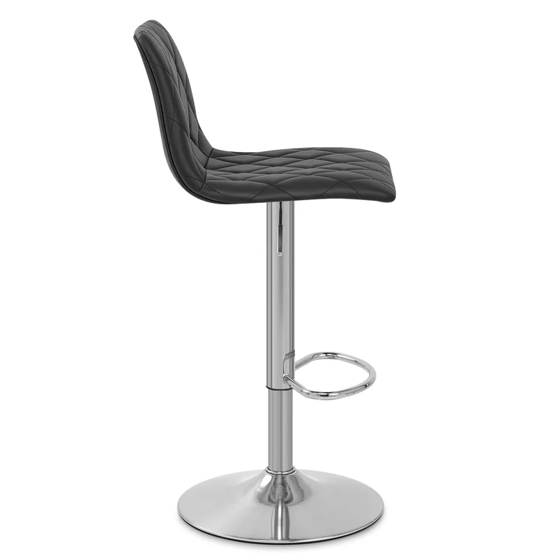 Tabouret de Bar Cuir Véritable - Melody Noir