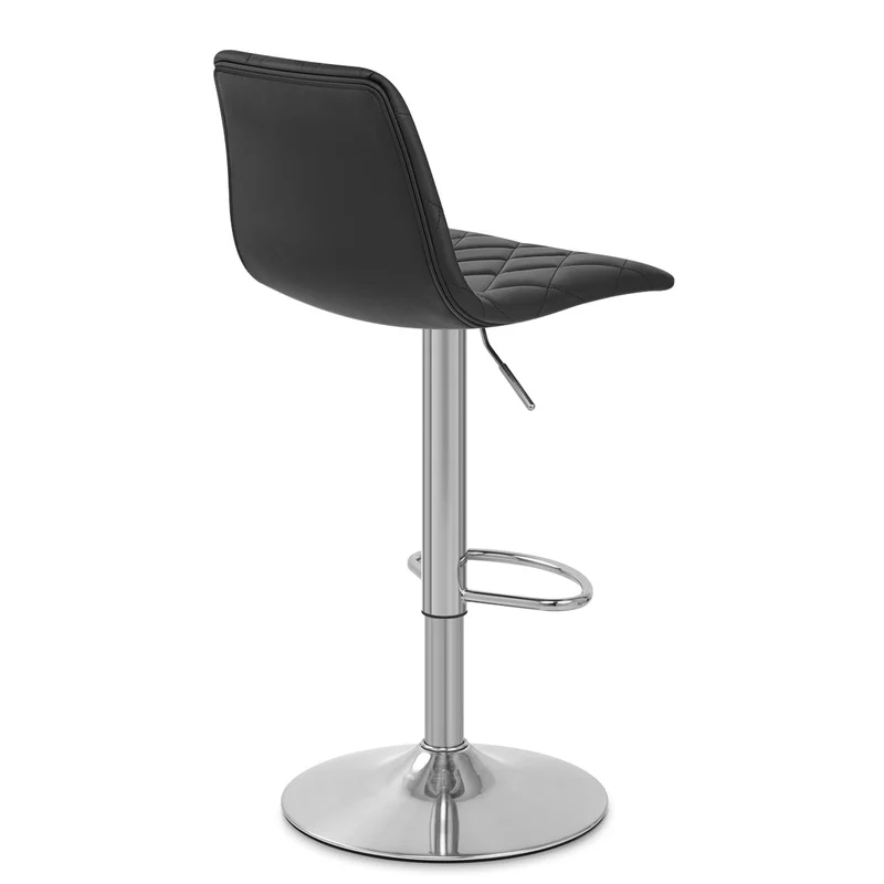 Tabouret de Bar Cuir Véritable - Melody Noir