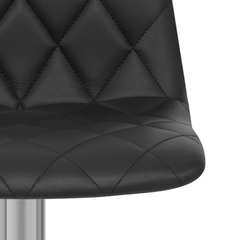 Tabouret de Bar Cuir Véritable - Melody Noir