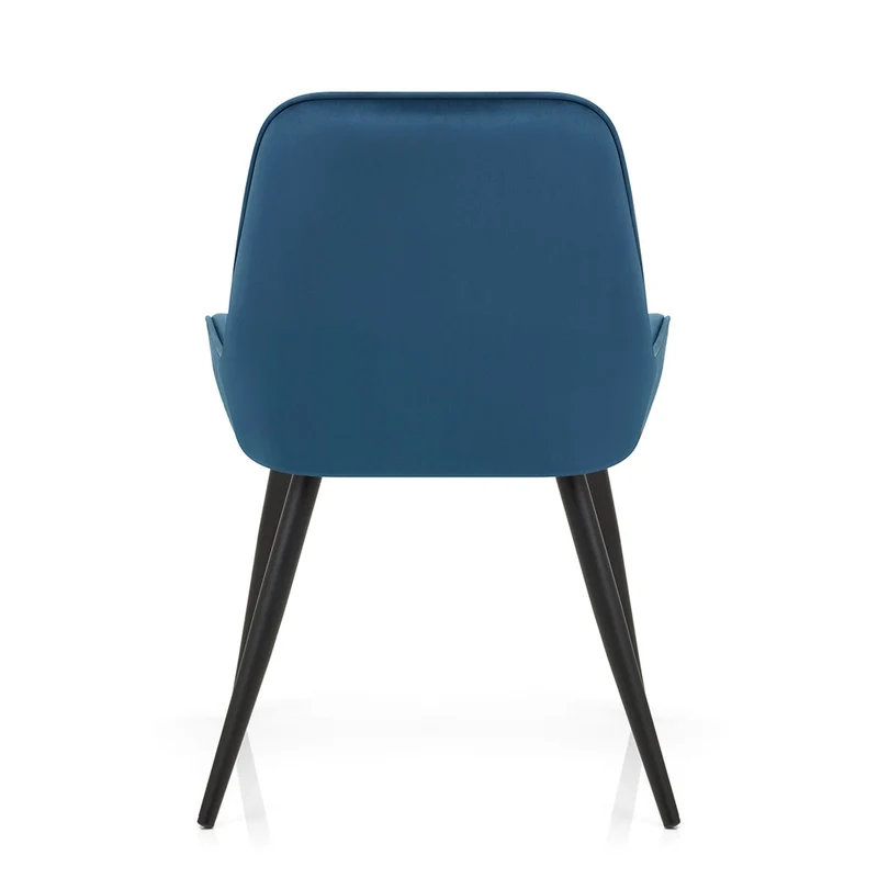 Chaise Velours - Mustang Bleu Foncé