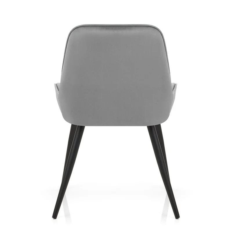 Chaise Velours - Mustang Gris Foncé