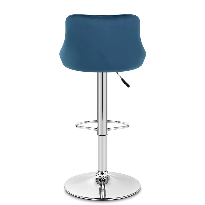 Tabouret de Bar Velours - Stitch Bleu