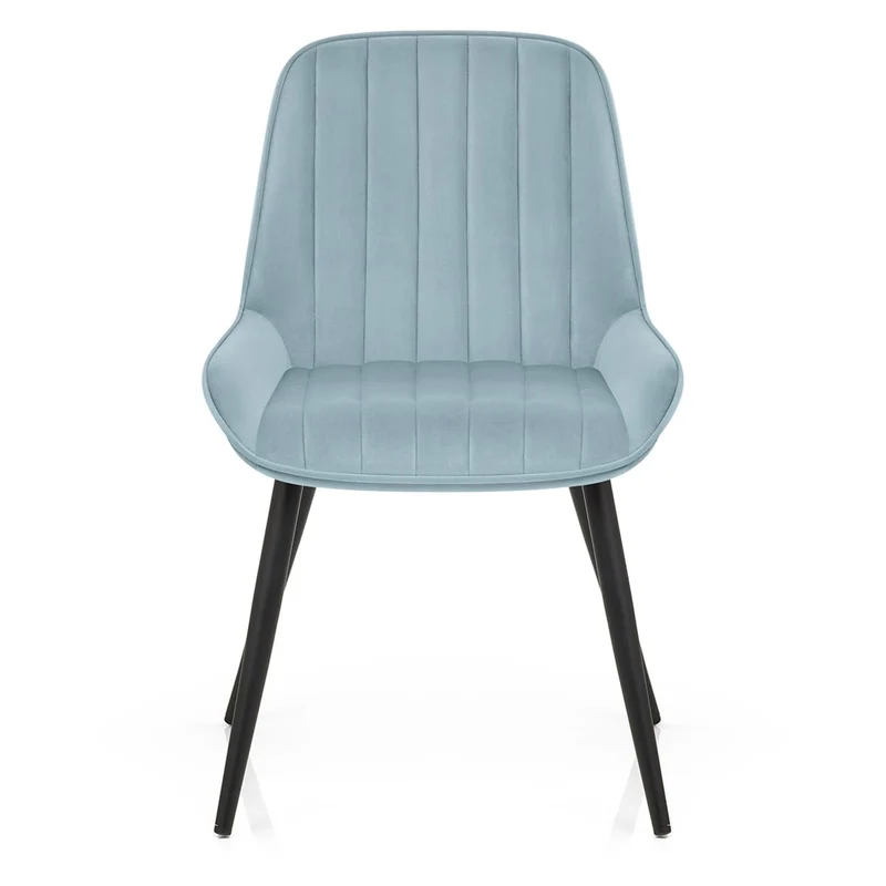 Chaise Velours - Mustang Bleu