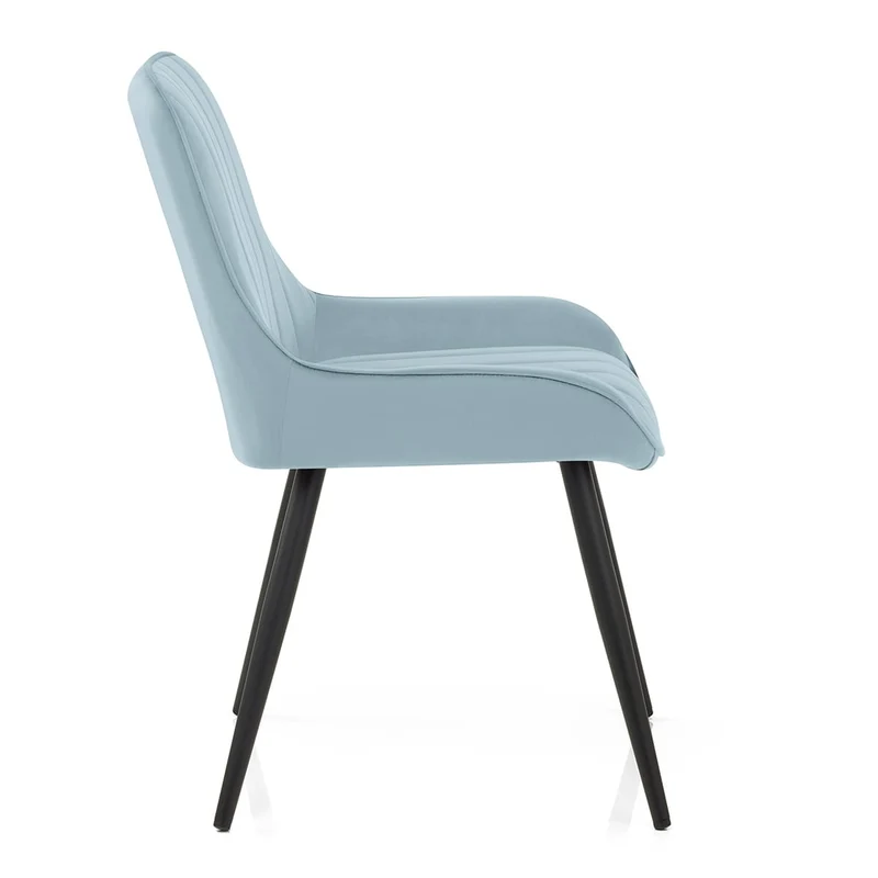 Chaise Velours - Mustang Bleu