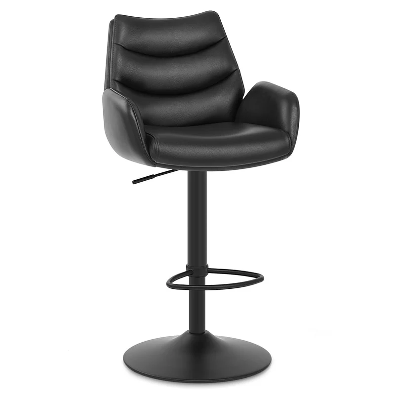Tabouret Cuir Véritable - Madrid Noir