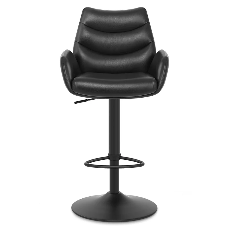 Tabouret Cuir Véritable - Madrid Noir
