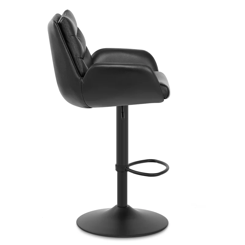 Tabouret Cuir Véritable - Madrid Noir
