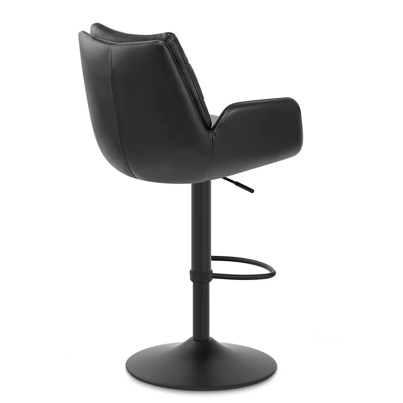 Tabouret Cuir Véritable - Madrid Noir