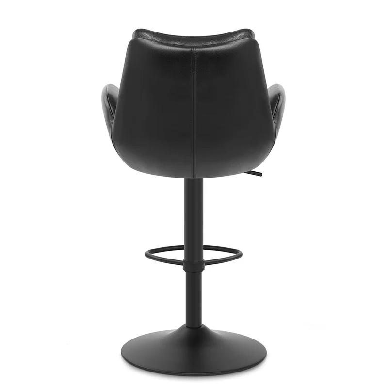 Tabouret Cuir Véritable - Madrid Noir