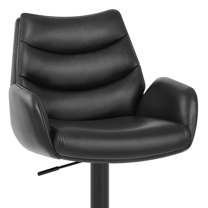 Tabouret Cuir Véritable - Madrid Noir
