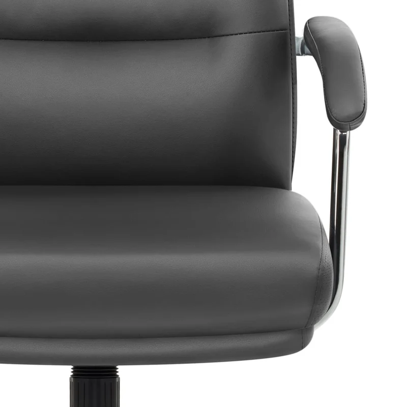Chaise de Bureau Faux Cuir - Lyon Gris