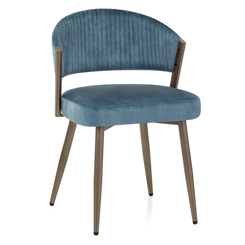 Chaise Velours - Lusso Bleu
