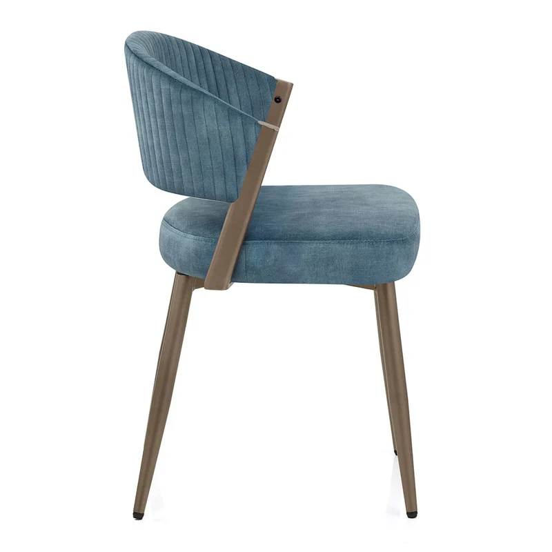 Chaise Velours - Lusso Bleu