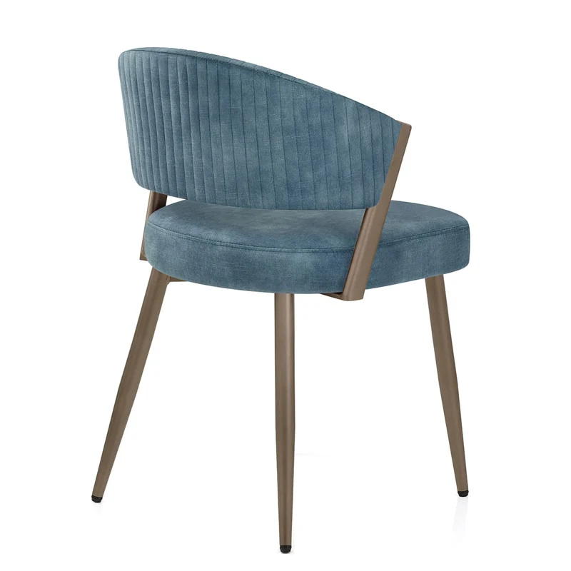 Chaise Velours - Lusso Bleu