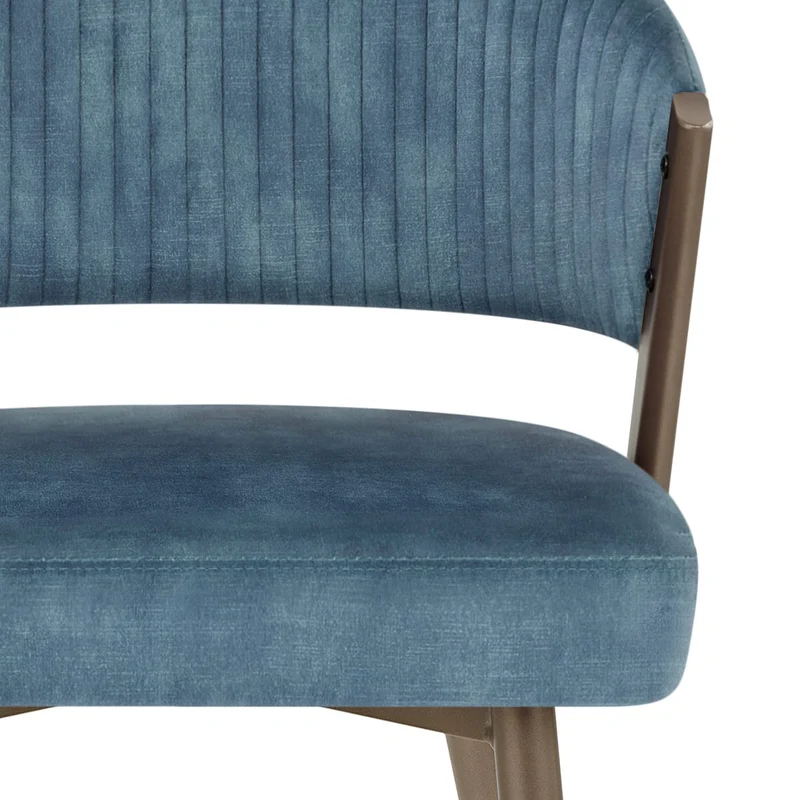 Chaise Velours - Lusso Bleu