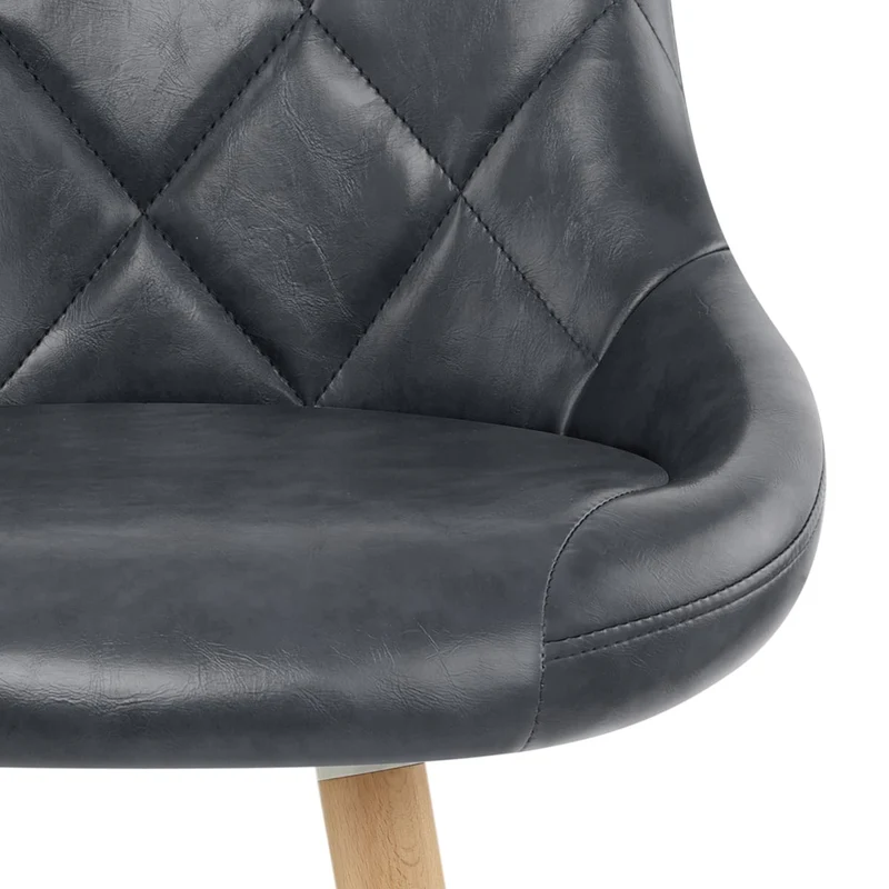 Tabouret de Bar Faux Cuir Antique - Fuse Bleu Foncé