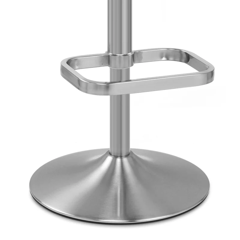 Chaise de Bar Faux Cuir Chrome Brossé - Lush Bleu