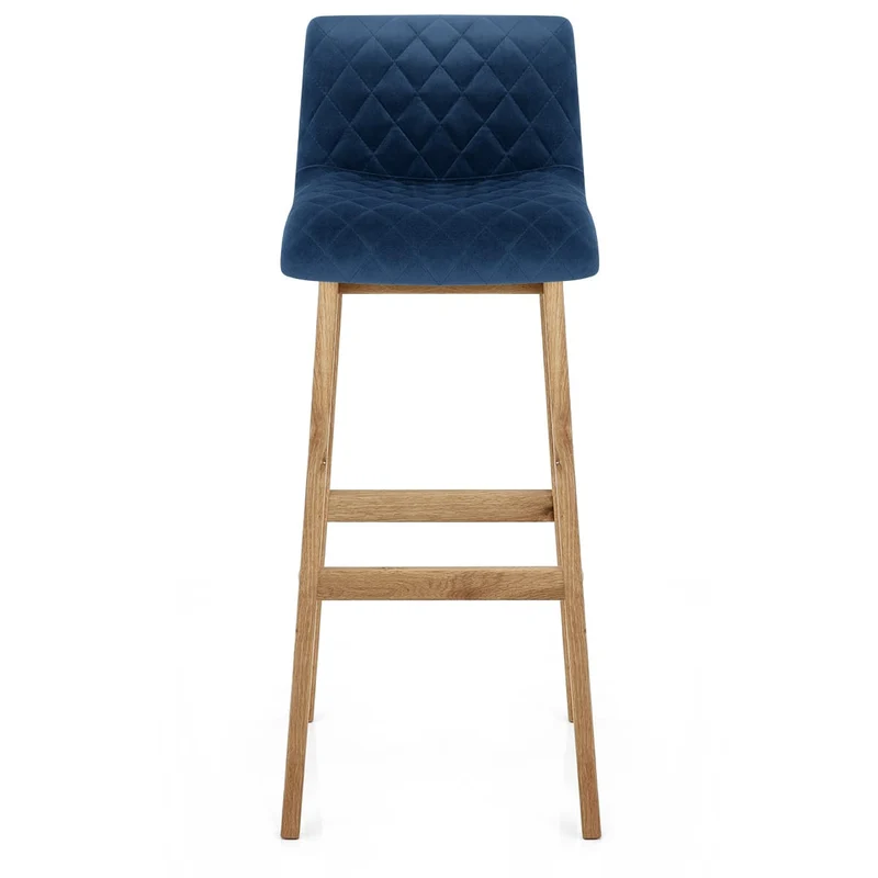 Tabouret de Bar Velours - Colt Bleu