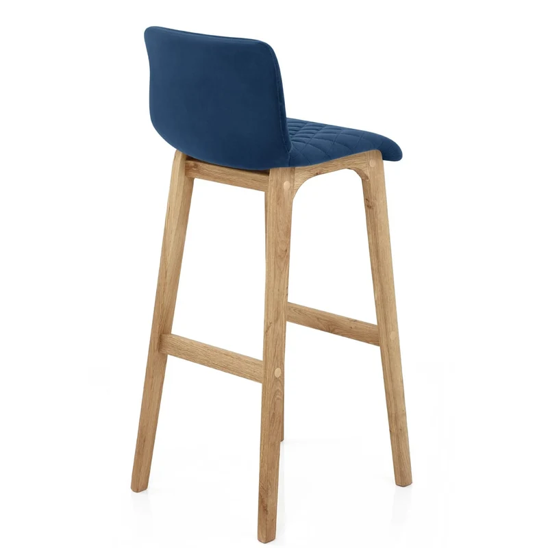 Tabouret de Bar Velours - Colt Bleu