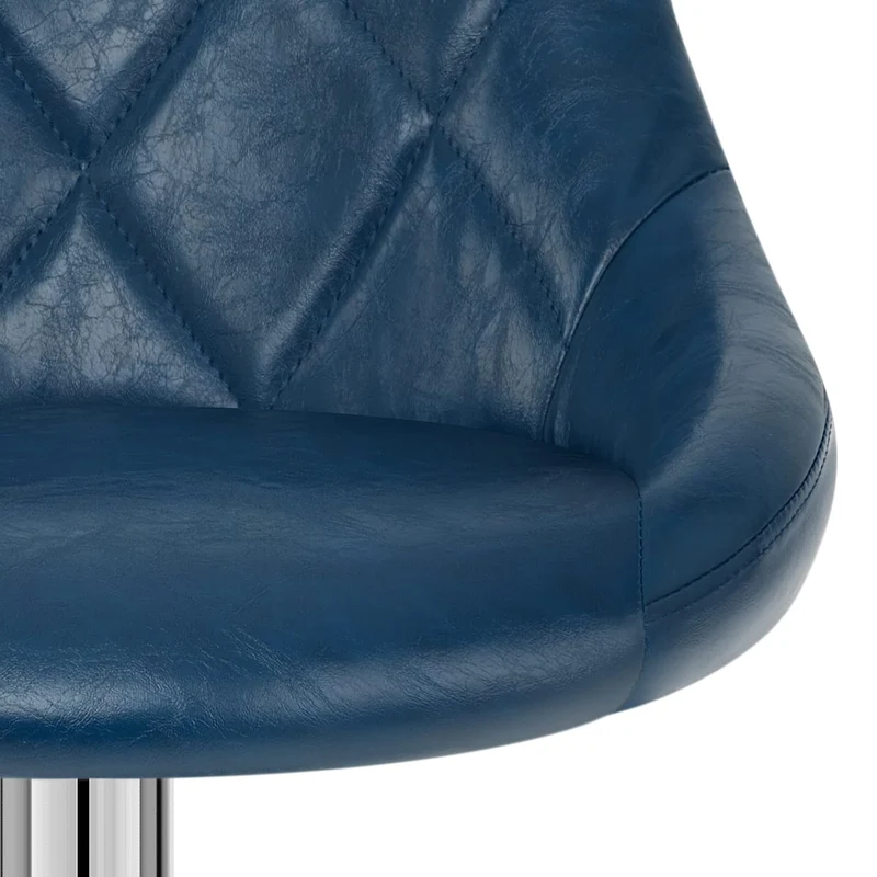 Tabouret de Bar Faux Cuir Antique - Hype Bleu