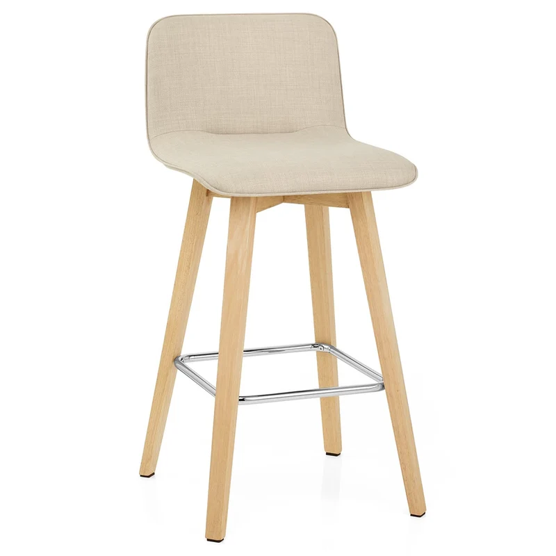 Chaise de Bar Bois - Tide Crème