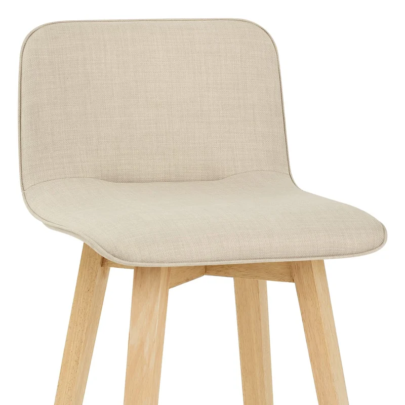 Chaise de Bar Bois - Tide Crème
