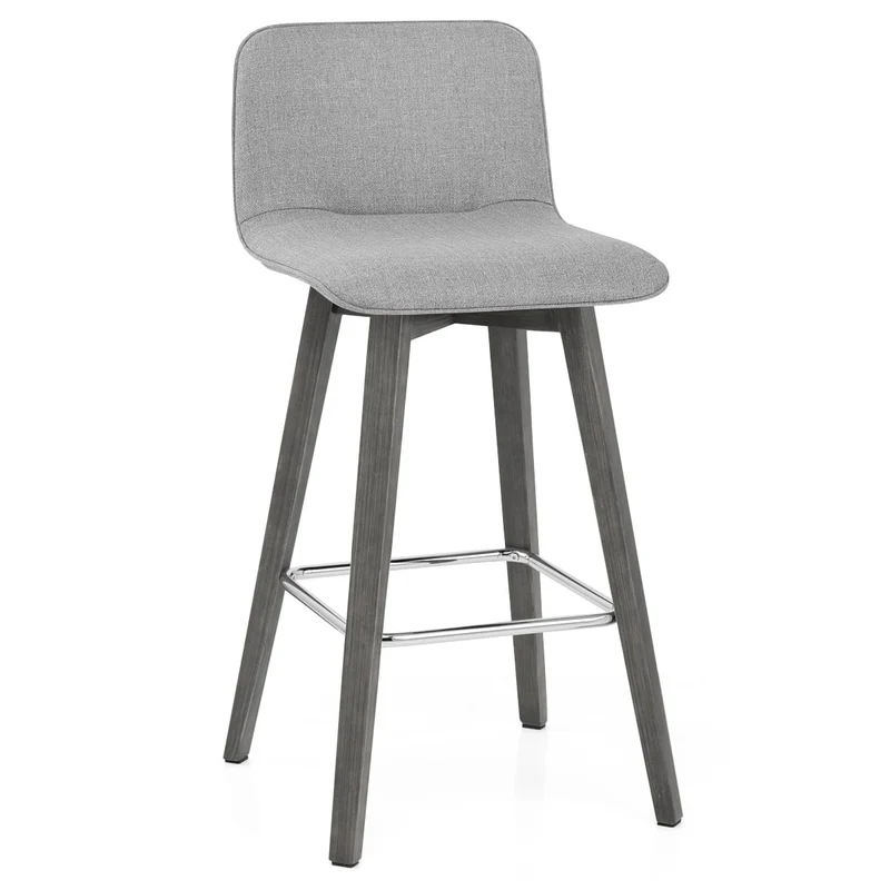 Chaise de Bar Bois Gris - Tide Gris