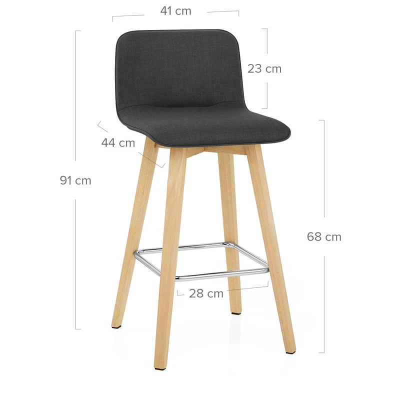Chaise de Bar Bois - Tide Noir