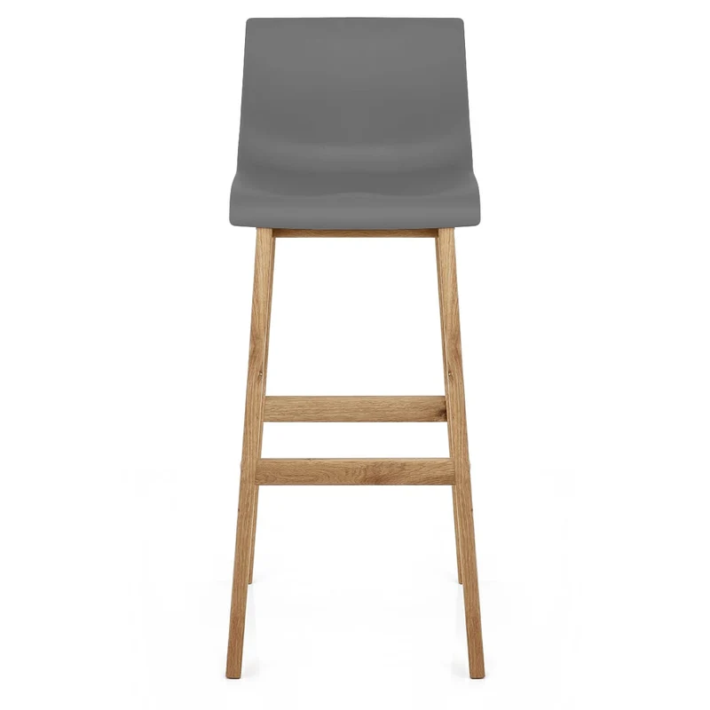 Tabouret de Bar Résine Bois - Drift ABS Gris Foncé