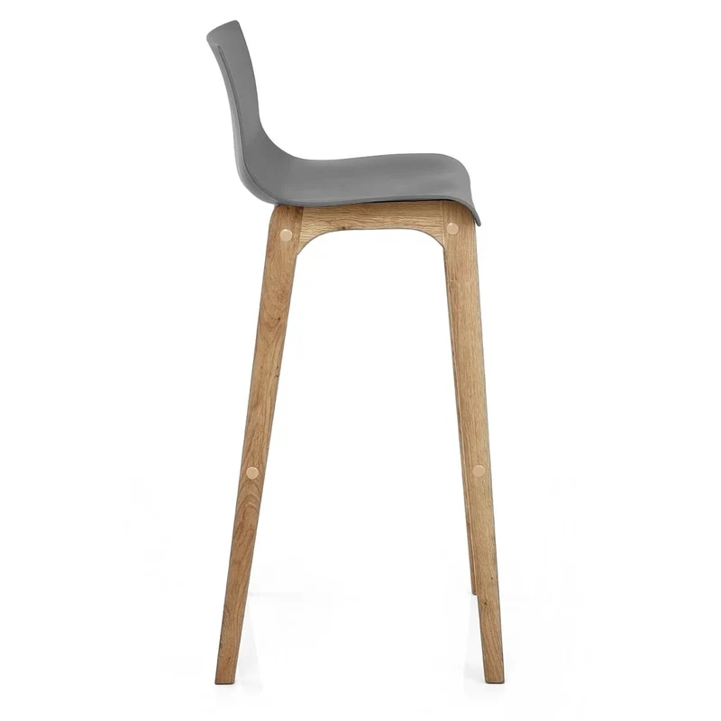 Tabouret de Bar Résine Bois - Drift ABS Gris Foncé