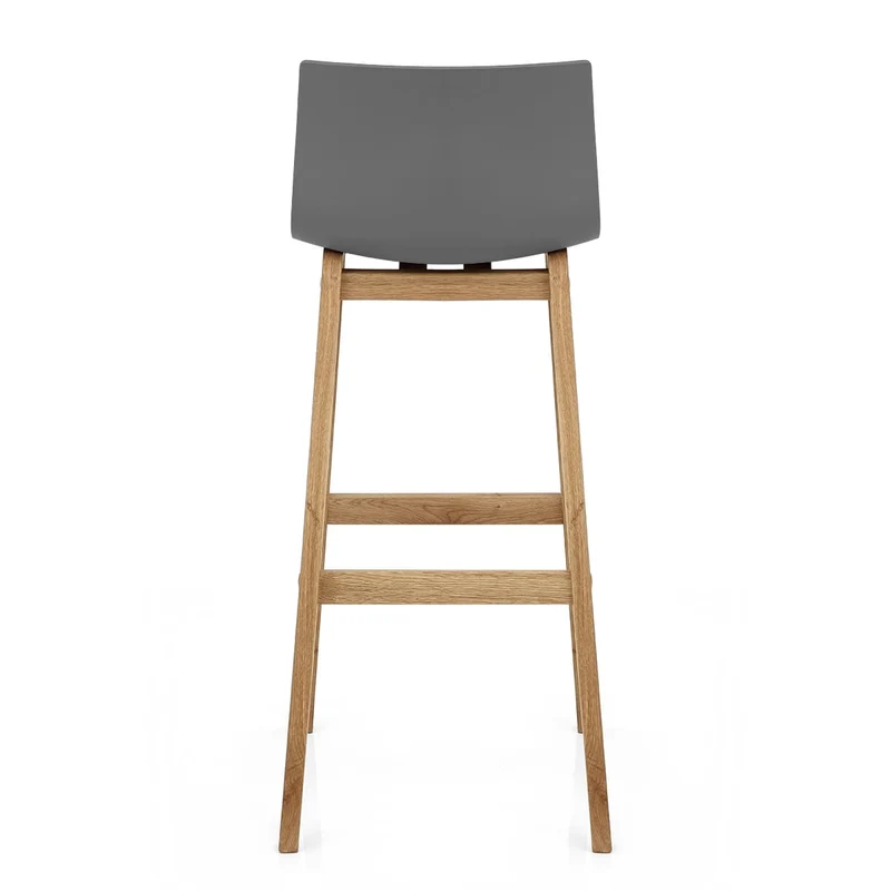 Tabouret de Bar Résine Bois - Drift ABS Gris Foncé