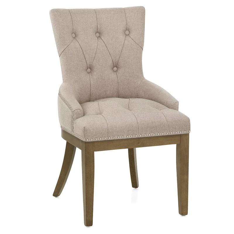 Chaise Chêne Tissu - Knightsbridge Taupe