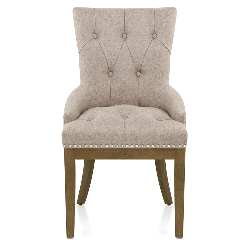 Chaise Chêne Tissu - Knightsbridge Taupe