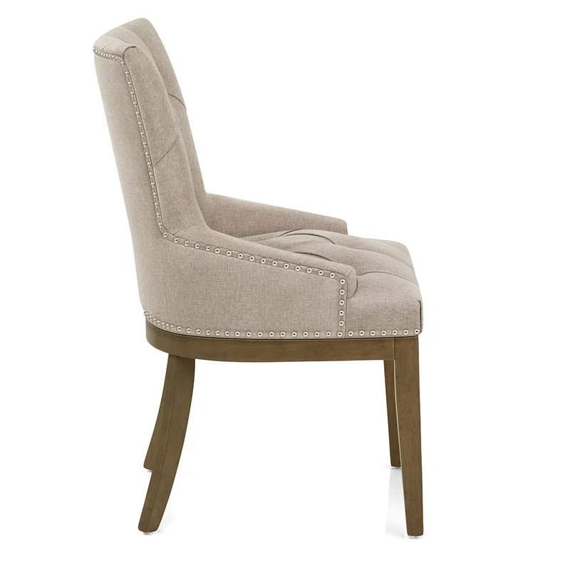 Chaise Chêne Tissu - Knightsbridge Taupe