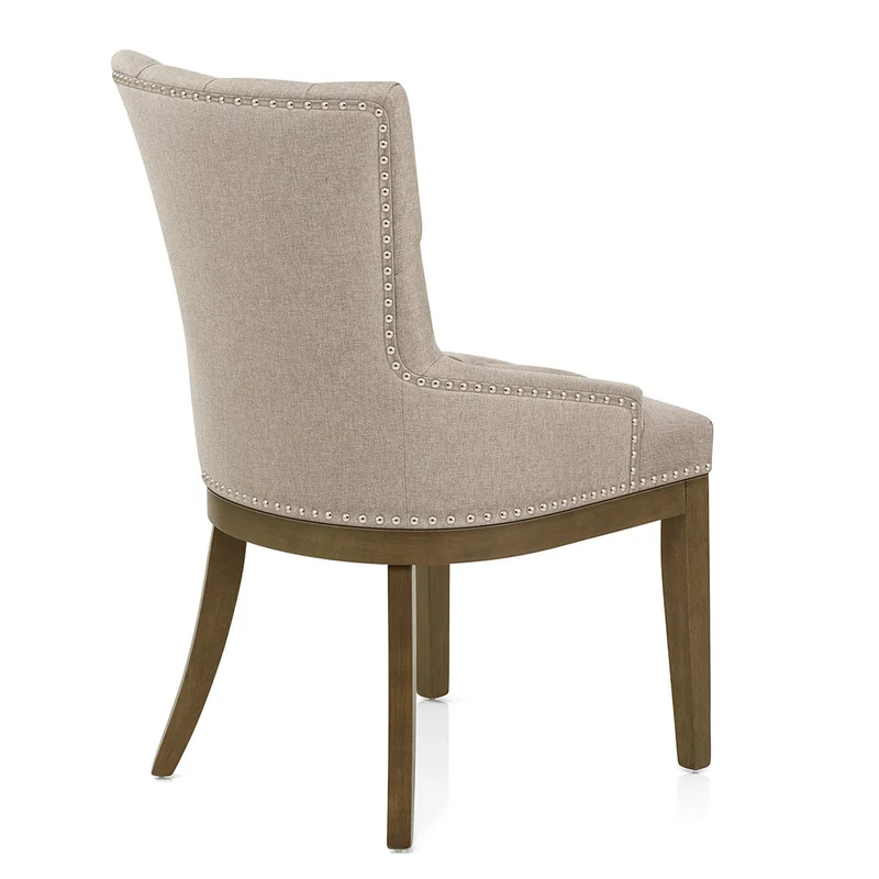 Chaise Chêne Tissu - Knightsbridge Taupe