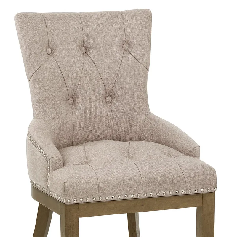 Chaise Chêne Tissu - Knightsbridge Taupe