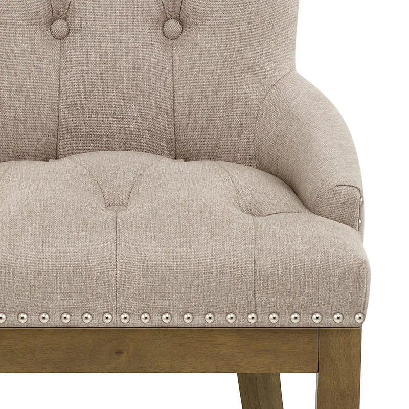 Chaise Chêne Tissu - Knightsbridge Taupe