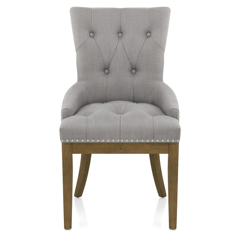 Chaise Chêne Tissu - Knightsbridge Gris