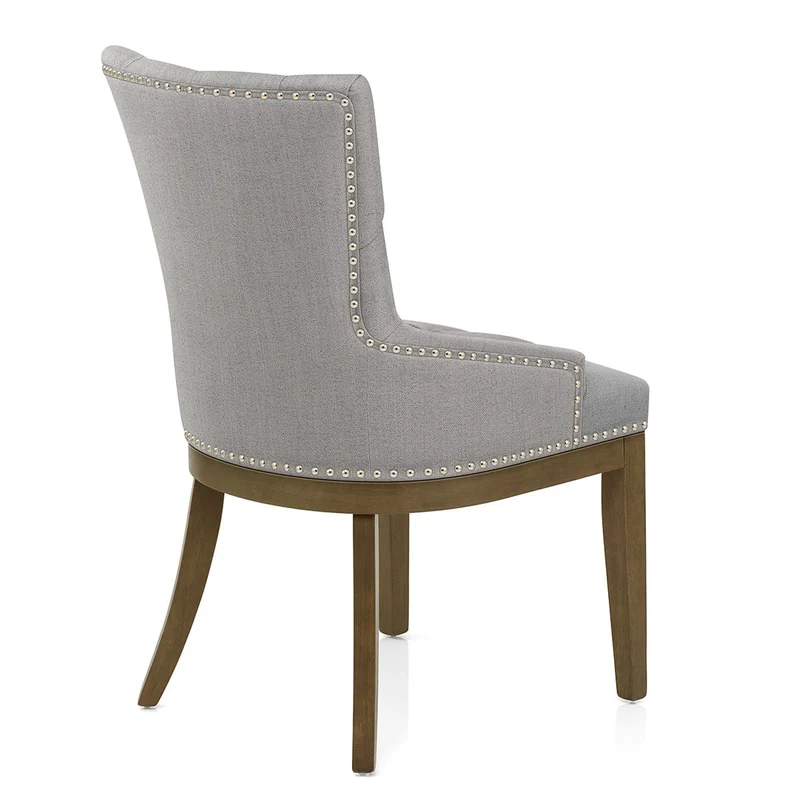 Chaise Chêne Tissu - Knightsbridge Gris