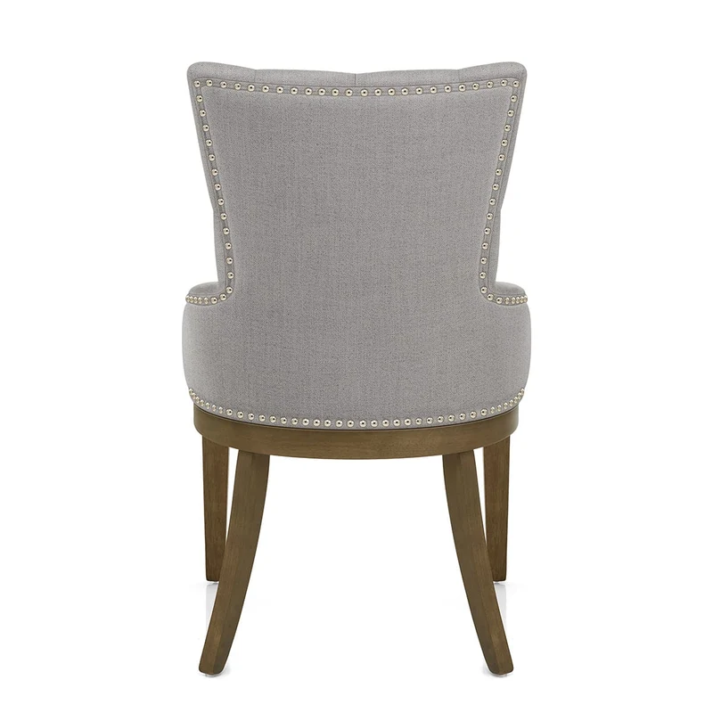 Chaise Chêne Tissu - Knightsbridge Gris