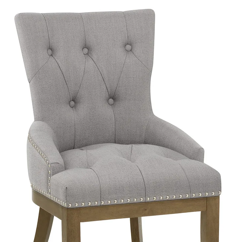 Chaise Chêne Tissu - Knightsbridge Gris
