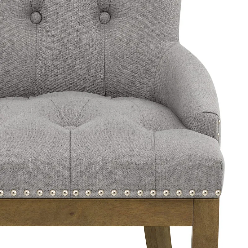 Chaise Chêne Tissu - Knightsbridge Gris