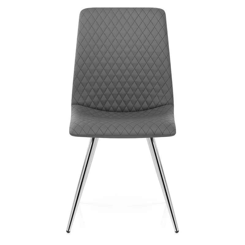 Chaise Faux Cuir - Trévi Gris Foncé
